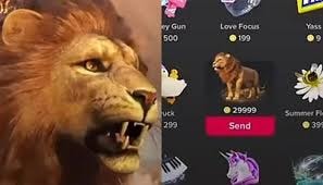 lion tiktok gift