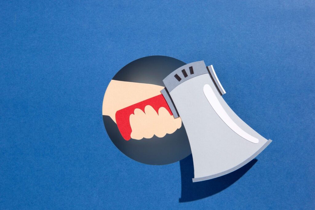 Mégaphone servant à signaler un problème
